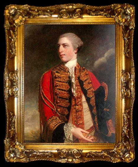 framed  Sir Joshua Reynolds Portrait of Charles Fitzroy, ta009-2